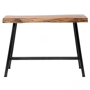 Bartisch Tejas Schwarz - Braun - Metall - Massivholz - Holzart/Dekor - 125 x 92 x 46 cm