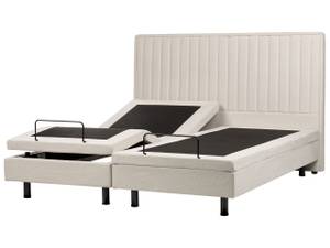 Lit double DUKE II Beige - Crème - Largeur : 180 cm