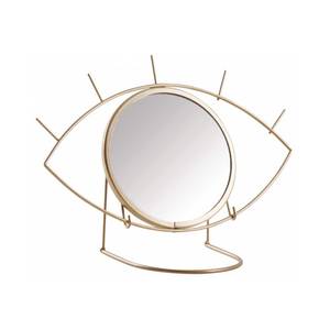 Miroir à poser oeil en métal doré Métal - 29 x 13 x 21 cm
