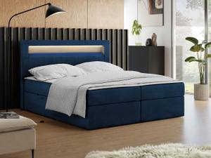 Boxspringbett Kilian Blau - Breite: 167 cm