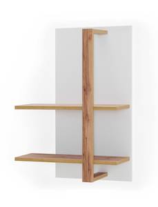 Wandregal Claire 18 Weiß - Holzwerkstoff - Holzart/Dekor - 65 x 96 x 26 cm