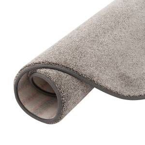 Luxus VeloursTeppich Touch Rund Taupe - 133 x 133 cm