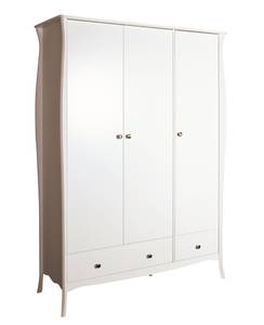 l' armoire Baroque Blanc crème - Blanc - Largeur : 143 cm