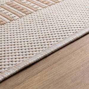 Outdoorteppich Bergen Bordüre Beige - 240 x 290 cm