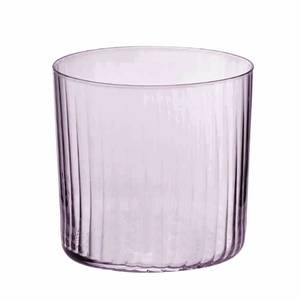 Bunte Gläser mit Optik, 4er-Set, 350 ml Glas - 1 x 1 x 1 cm