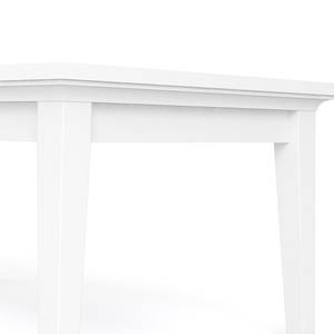 Table basse Venedig Blanc - En partie en bois massif - 75 x 53 x 135 cm