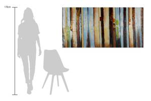 Bild handgemalt Stufen der Vollendung Massivholz - Textil - 140 x 70 x 4 cm