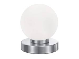 Tischlampe Silber Weiß per Touch dimmbar Silber - Weiß