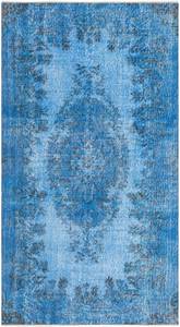 Teppich Ultra Vintage DCXLIX Blau - Textil - 142 x 1 x 264 cm