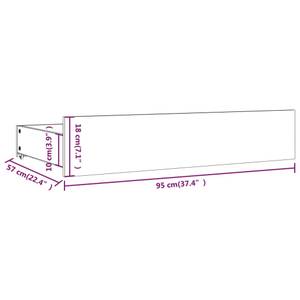 Bettrahmen 3013836-3 Braun - Holz - Breite: 206 cm