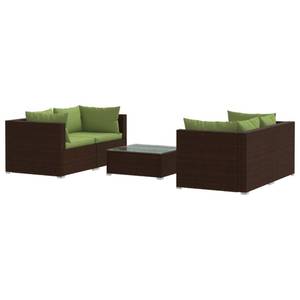 Garten-Lounge-Set (5-teilig) 3013630-2 Braun - Grün