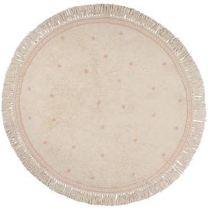 Teppich Emma Pink - Naturfaser - 130 x 1 x 130 cm