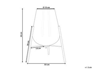 Tischlampen MENA Gold - Metall - 55 x 44 x 55 cm