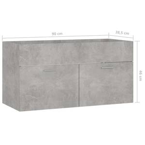 Badezimmerschrank 3037856-2 Beton Dekor - Breite: 90 cm