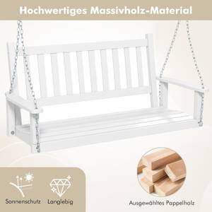 Hängebank ZB33667 Weiß - Massivholz - 67 x 63 x 136 cm