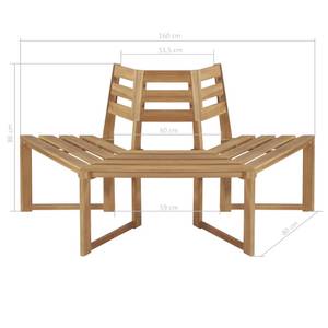 Gartenbank 44251 Braun - Massivholz - Holzart/Dekor - 160 x 86 x 160 cm