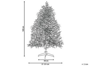 Sapin de Noël BRISCO Vert - Blanc - Matière plastique - 115 x 180 x 115 cm