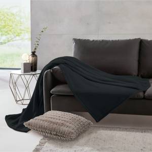 Fleece Wohndecke 5er-Pack 204847 Schwarz - 130 x 180 cm