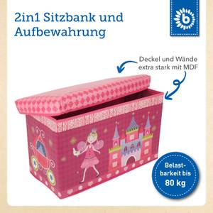 Spielzeugkiste Prinzessin Pink - Kunststoff - 30 x 35 x 60 cm