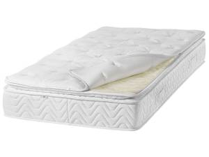 Matelas LUXUS Beige - Blanc - Textile - 90 x 25 x 200 cm