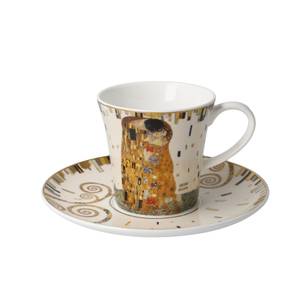 Kaffeetasse Gustav Klimt - Der Kuss Porzellan - 16 x 9 x 16 cm