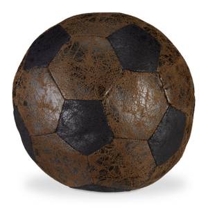 Butoir de porte ballon de football Noir - Marron - Fibres naturelles - Textile - 20 x 20 x 20 cm