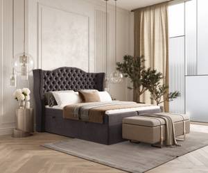 Boxspringbett Royal Braun - Breite: 160 cm