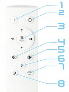 Smart Deckenleuchte mit Fernbedienung Schwarz - Metall - Kunststoff - 30 x 10 x 40 cm