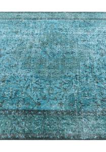 Teppich Ultra Vintage CCCLXVIII Türkis - Textil - 173 x 1 x 292 cm