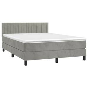 Boxspringbett 3017268-14 Hellgrau - 144 x 193 cm