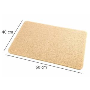 Fußmatte Beige  - WENKO Beige - Kunststoff - 40 x 1 x 60 cm