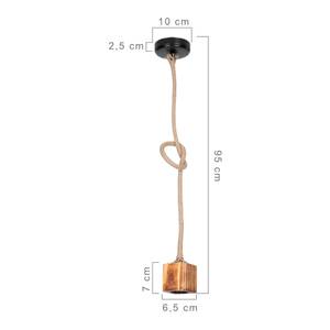 Suspension Corby E27 Marron - Métal - 10 x 95 x 10 cm