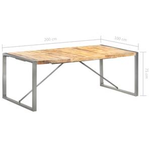 Esstisch 298662-2 Braun - Grau - 100 x 200 cm