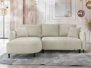 Ecksofa Sycylia Creme - Ecke davorstehend links