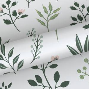 Tapete Feldblumen 7300 Weiß - Naturfaser - Textil - 53 x 1005 x 1005 cm