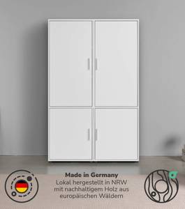 Kleiderschrank Der Grenzenlose I Weiß - Breite: 120 cm