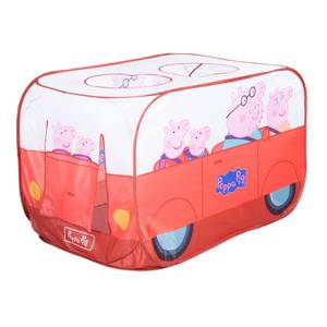 Pop Up Spielbus Peppa Pig Rot - Kunststoff - 75 x 75 x 120 cm