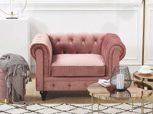 Sessel CHESTERFIELD Pfirsich - Pink - 110 x 70 x 75 cm