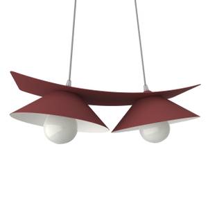 Suspension Miller Rouge - Blanc - Métal - 50 x 16 x 50 cm