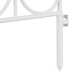 Beetzaun Kunststoff schwarz/weiß Weiß - Kunststoff - 135 x 39 x 66 cm