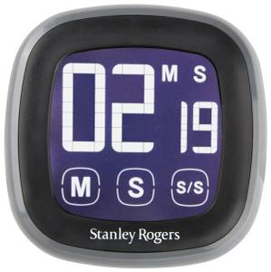 Stanley Rogers LED-Touch-Kurzzeitwecker Schwarz - Kunststoff - 12 x 17 x 3 cm