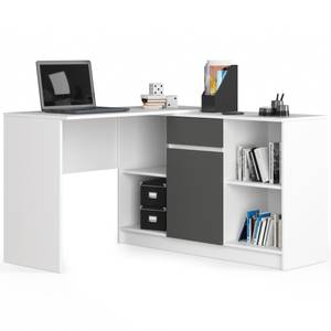 Ensemble bureau d'angle CLP B-17 Gris - Blanc