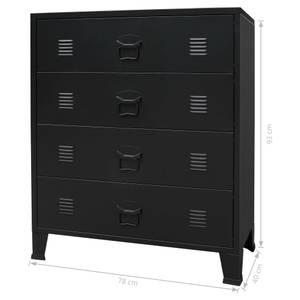 Schubladenschrank 3010956 Schwarz