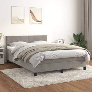 Boxspringbett 3017290-3 Hellgrau - 144 x 203 cm