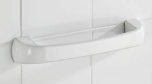 WENKO Badewannengriff PURE Weiß - Kunststoff - 29 x 5 x 7 cm