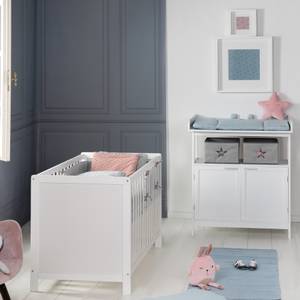 Set de chambre bébé Hamburg 2 pcs Blanc - Bois manufacturé