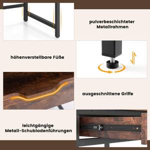 Schreibtisch ON32771ORDE Braun - Holzwerkstoff - 50 x 76 x 100 cm