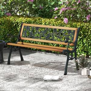 Gartenbank ZB33444DE Braun - Holzwerkstoff - 52 x 74 x 126 cm