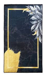 Tapis Feuille Gold Noir - 120 x 180 cm