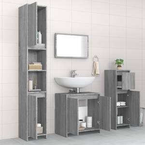 Meubles de salle bain 3003925 (lot de 4) Gris lumineux